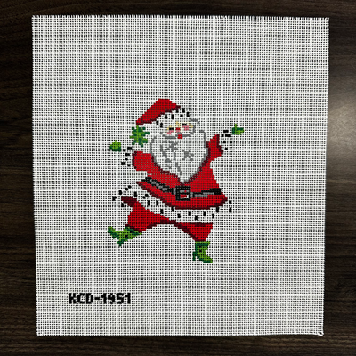 Retro Santa with Dots