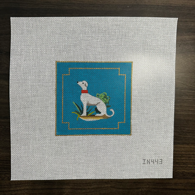 White Dog Coaster