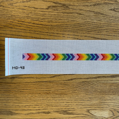 MD-43 Hatband - rainbow bargello