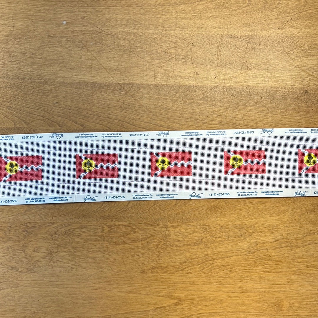 St. Louis Flag Needlepoint Belt DIY deals Kit